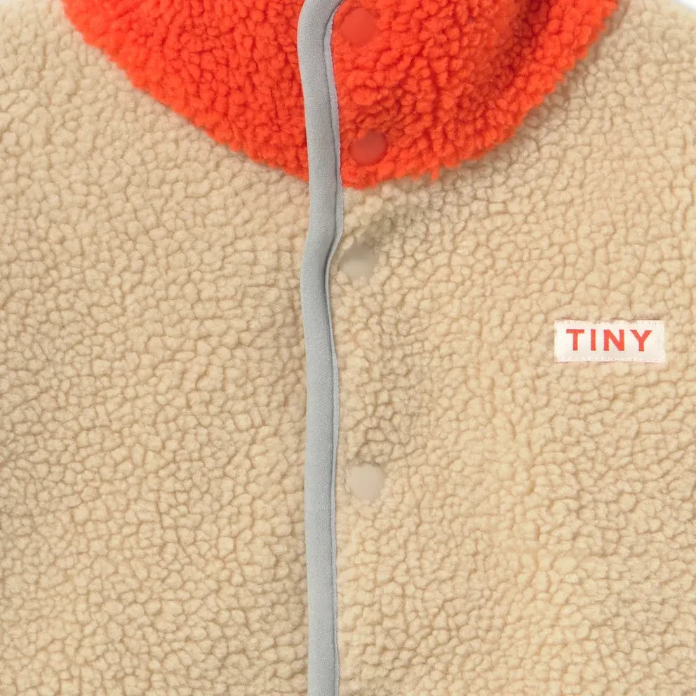Tinycottons - Color Blocking Sherpa Style Jacket | Pink
