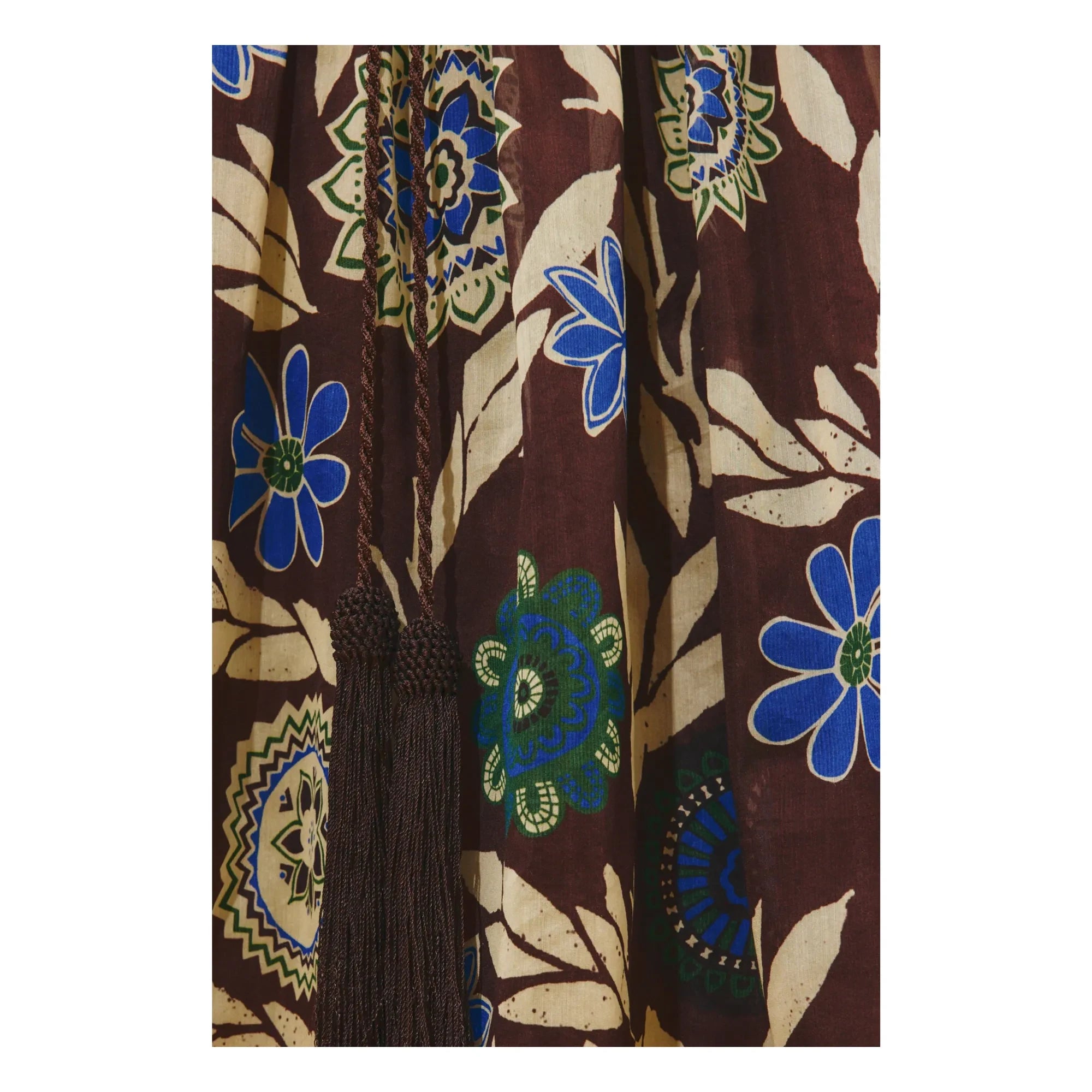 Alémais - Jasper Silk and Cotton Dress | Chocolate