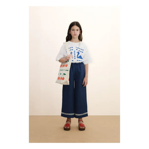 Tinycottons - Swans Losanges Organic Cotton T-shirt | White