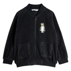Mini Rodini - Penguins Geri Dönüştürülmüş Elyaf Ceket | Siyah