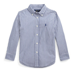 Ralph Lauren - Çizgili Logo Spor Gömlek | Lacivert