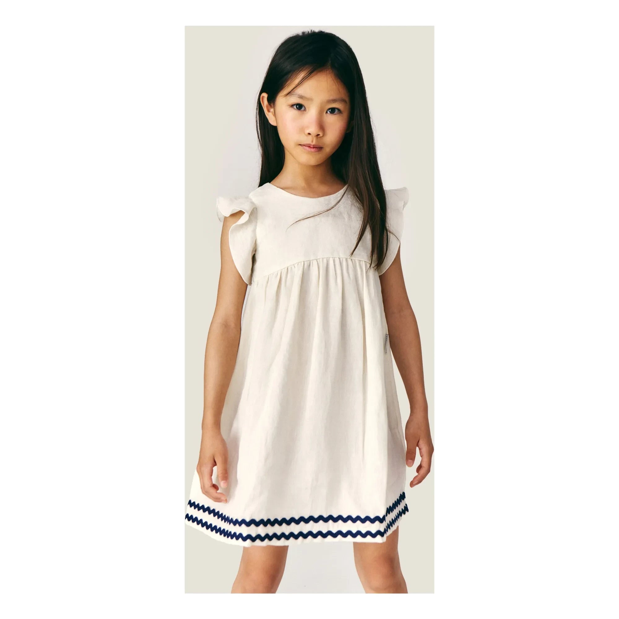 Mipounet - Isaline Linen Dress | Ecru