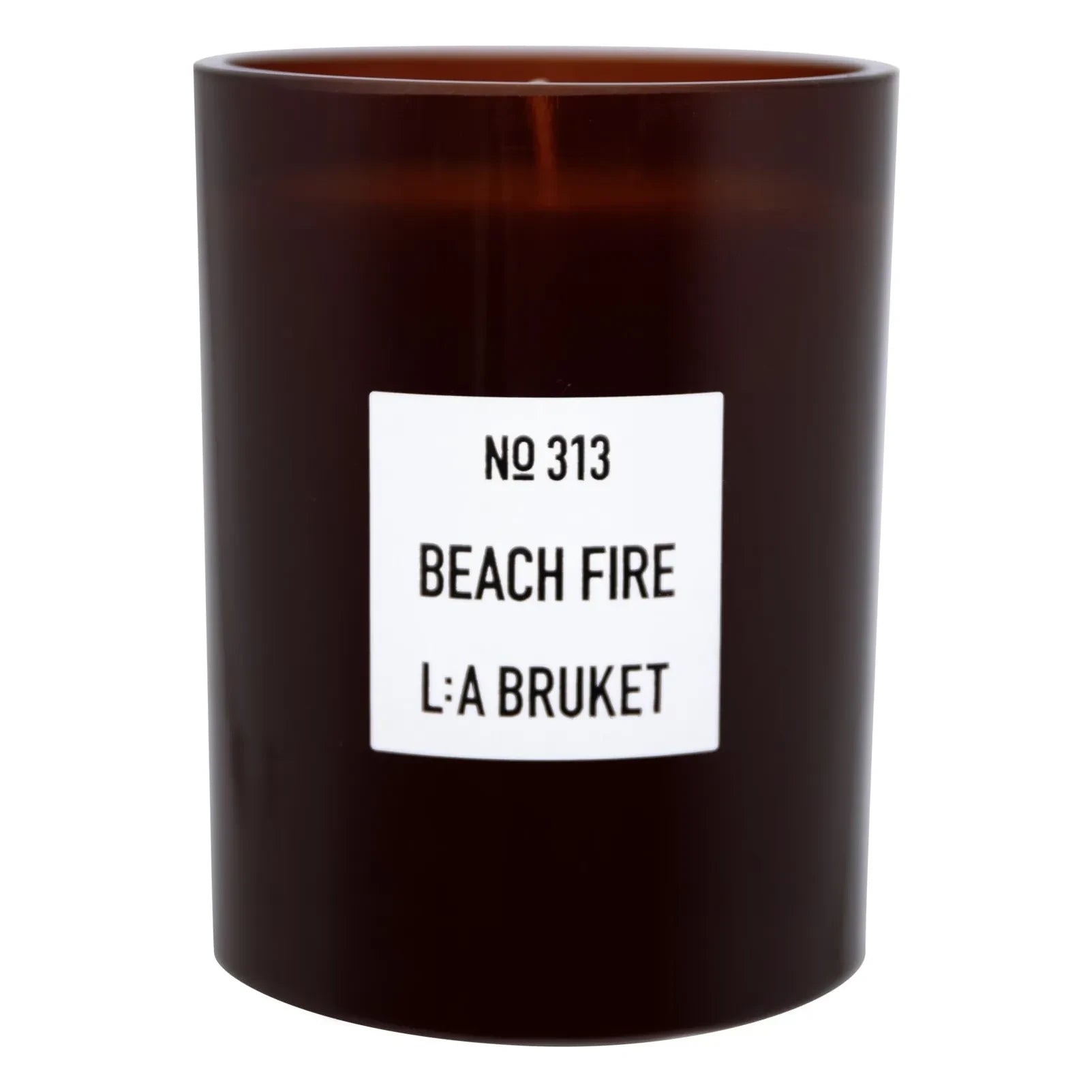 L:A BRUKET - Beach Fire Scented Candle - 260g | Clear