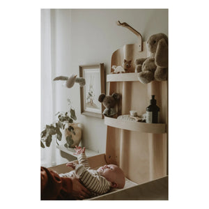 By BO design - Duvara monte alt değiştirme masası - doğal