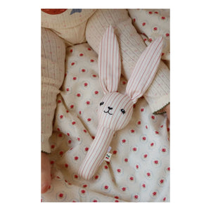 Konges Sløjd - Bunny Stripie Rattle | Pink