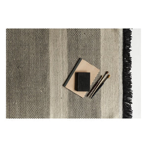 Nanimarquina - Tres Striped Rug, Elisa Padrón | Black