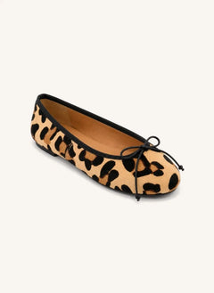 Smallable Kid - Evina Leopard Ballerina Shoes | Ecru