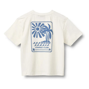 Wheat - Benno Organic Cotton T-Shirt | White