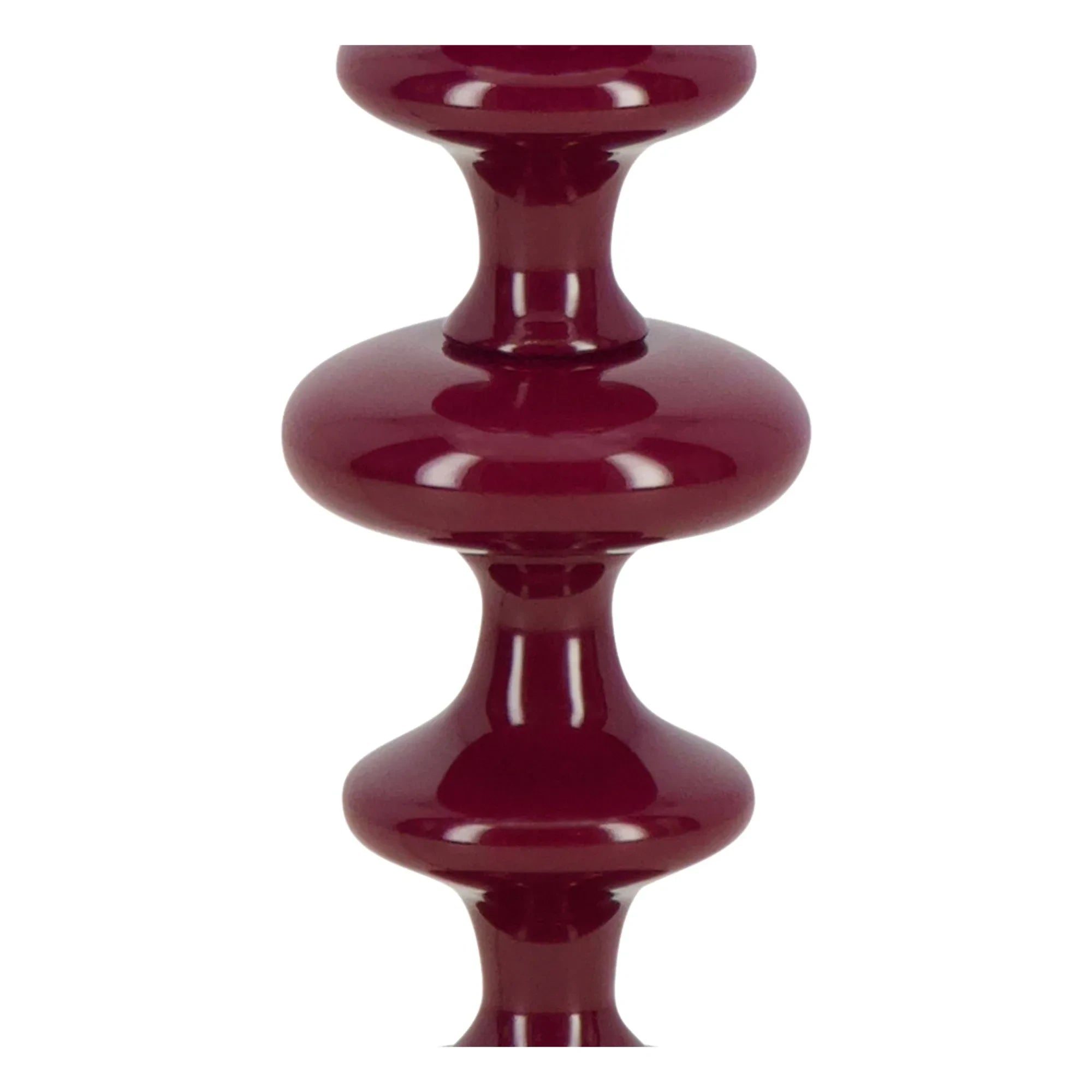 House of Capricorn - Freixo Wooden Lamp Base | Burgundy