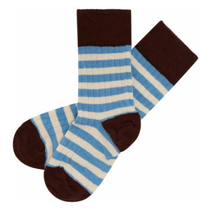FUB - Classic Striped 2 Pairs of Socks Set | Azure blue