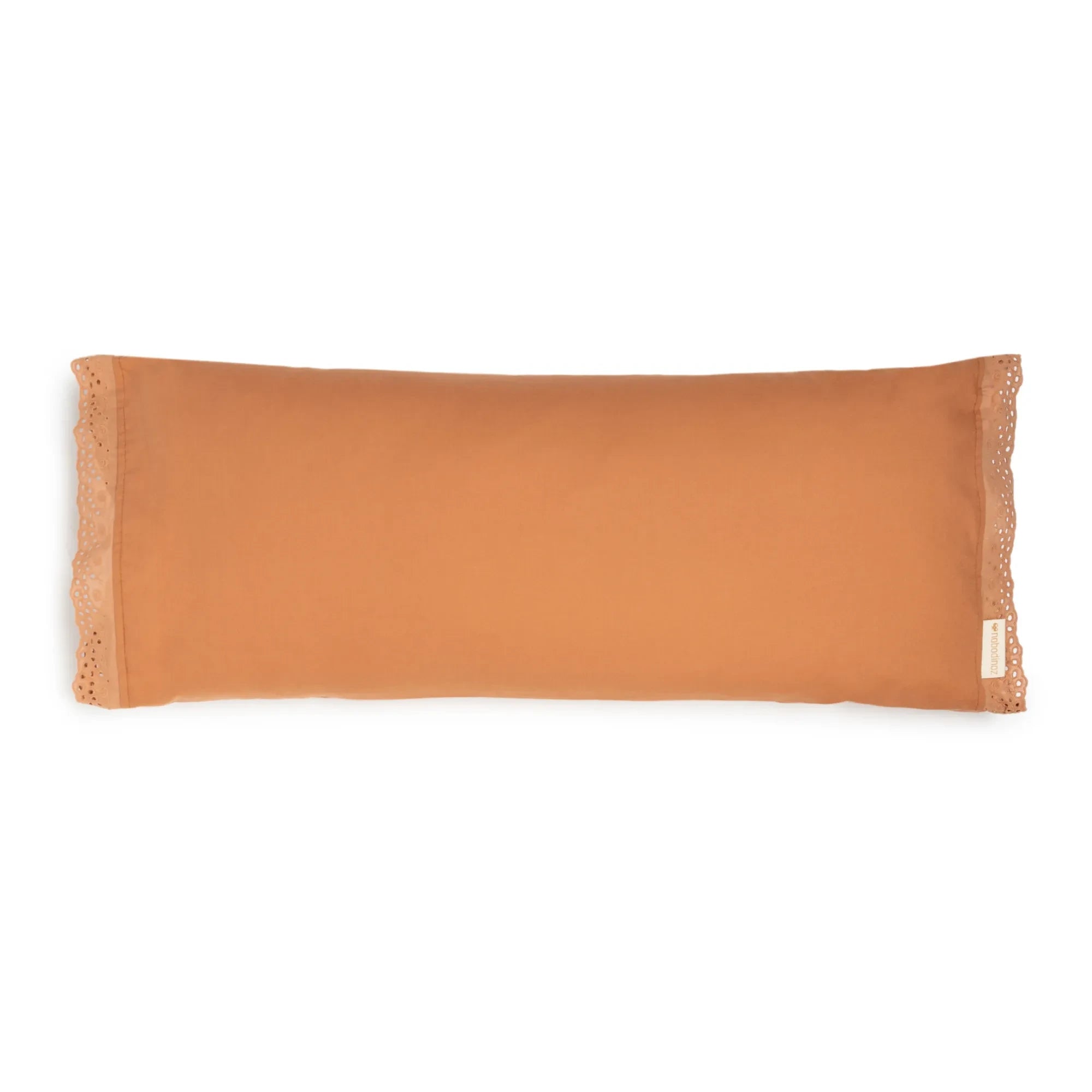 Nobodinoz - Vera Organik Pamuk Dikdörtgen Yastık | Terracotta