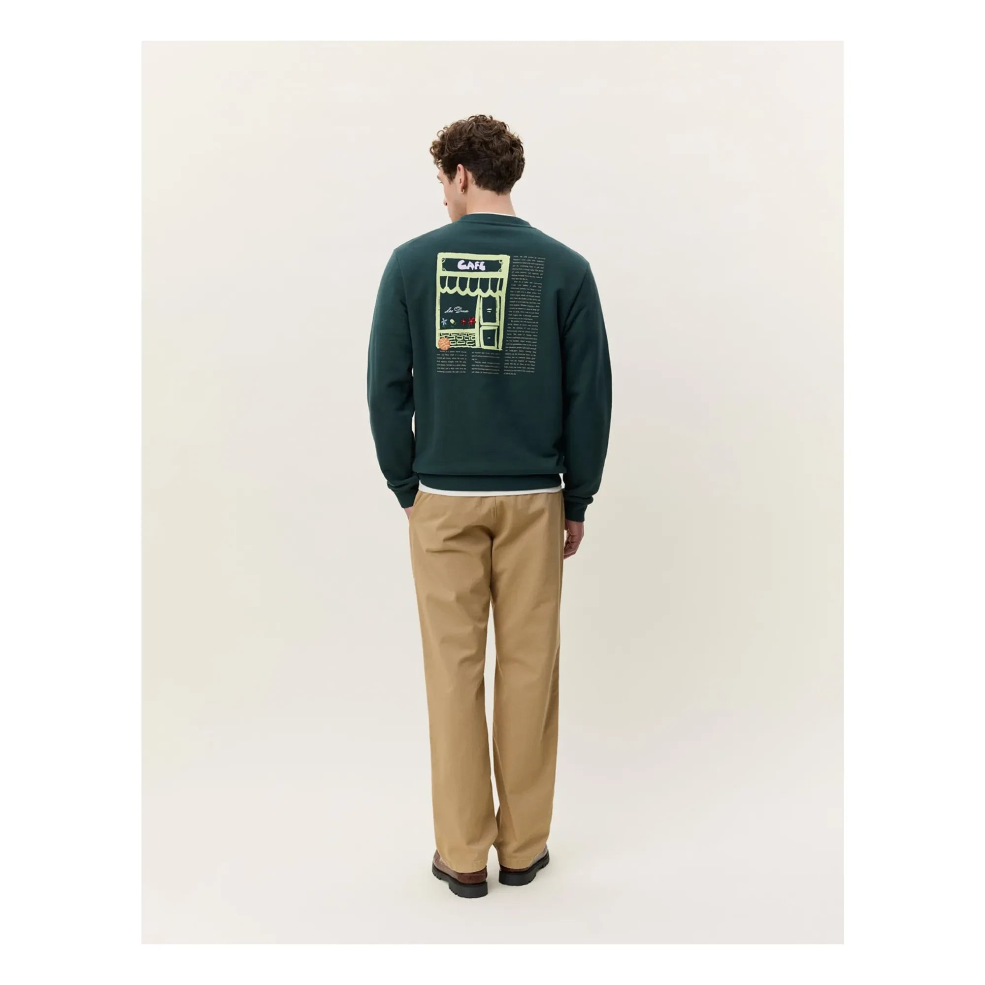 Les Deux - Café Sweatshirt | Dark Green