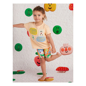 Halcyon Nights - Organic Cotton Vegetable Bicycle Shorts | Orange