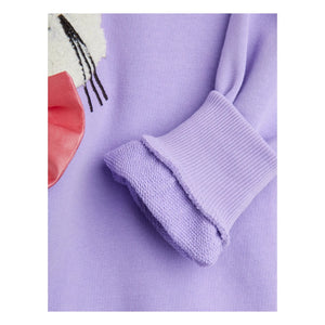 Mini Rodini - Sweat Cat Organik Pamuk | Mor