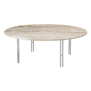 Gubi - IOI Side Table, Chrome Base D100 cm, GamFratesi | Chrome
