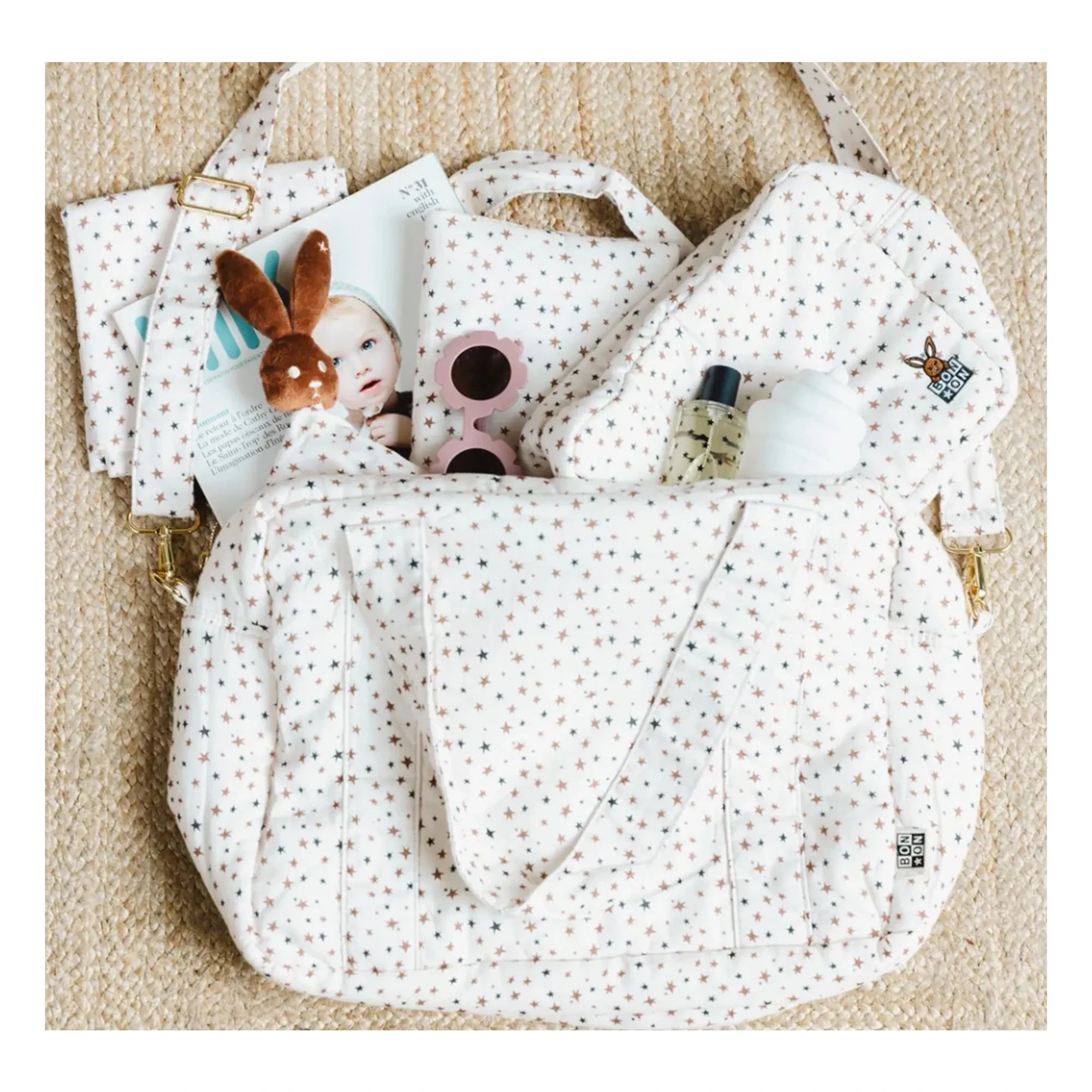 Bonton - Etoiles Changing Bag | Gray