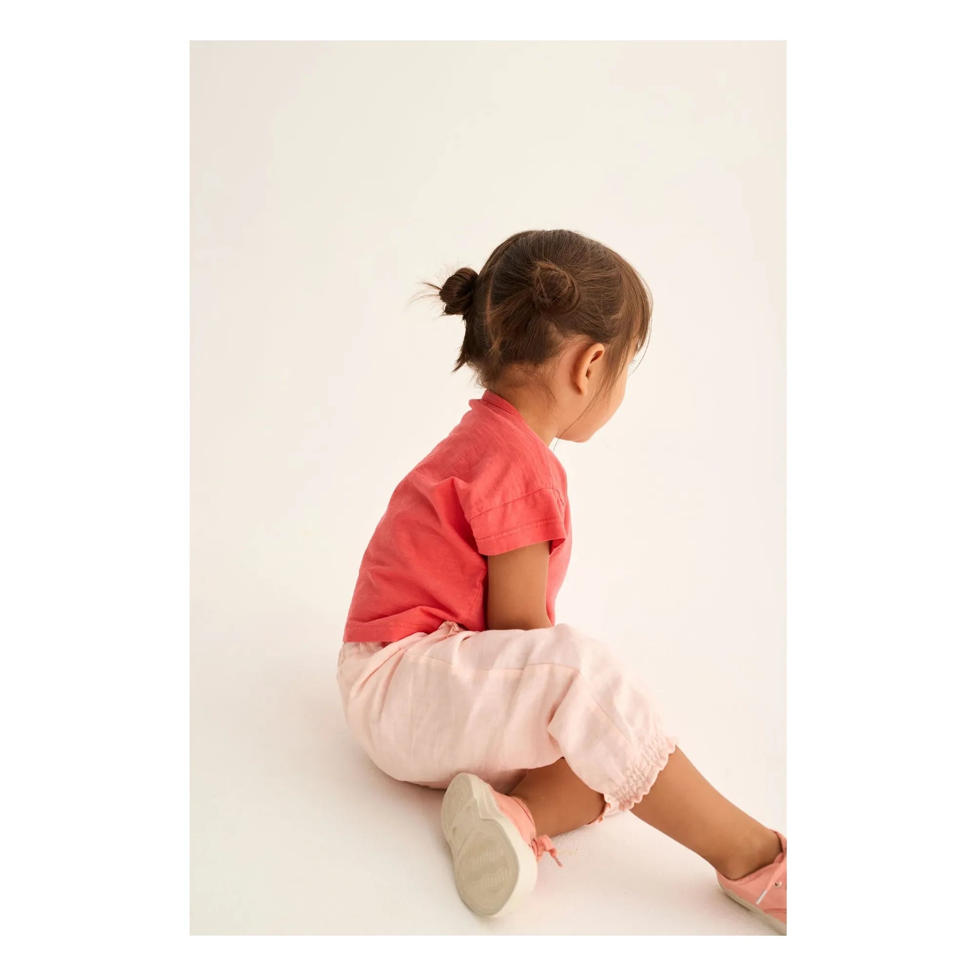 Cozmo - Linen Strap Pants | Powder Pink