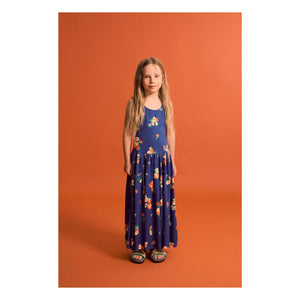 Maison Mangostan - Floral Pattern Dress | Blue