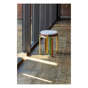 Hübsch - Smile Stool | Orange Rouille