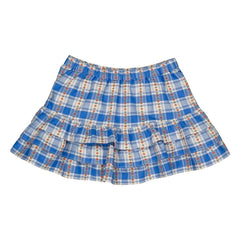 Hello Simone - Léa Checked Skirt | Blue
