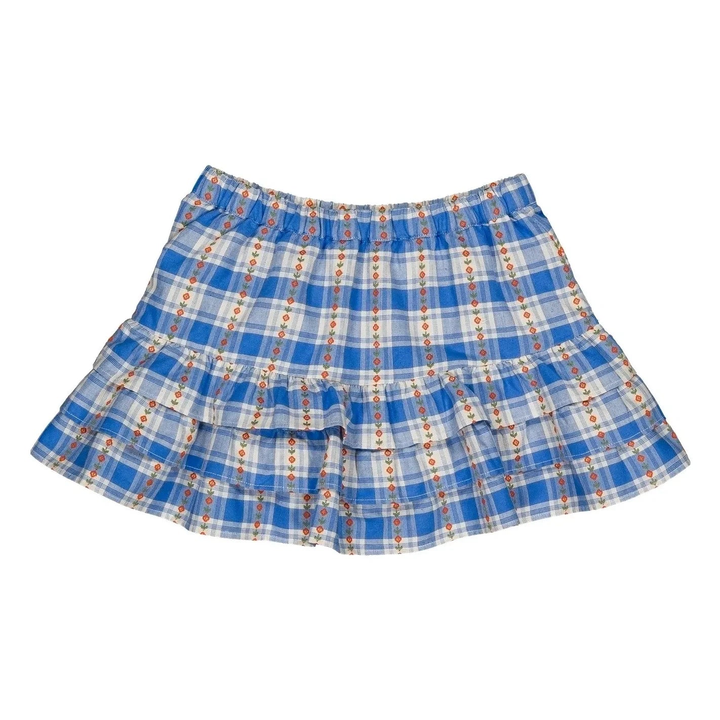 Hello Simone - Léa Checked Skirt | Blue