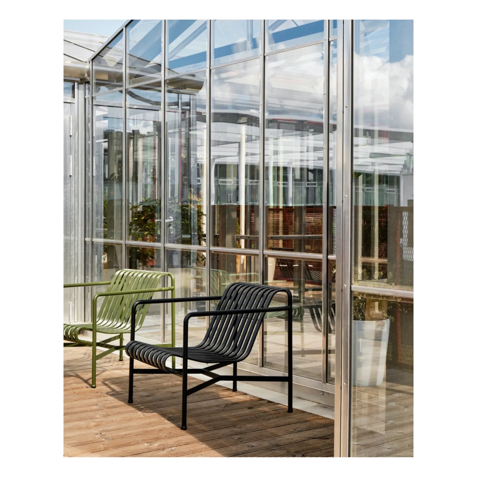 Hay - Palissade Lounge Chair Designed by Ronan and Erwan Bouroullec | Charcoal Gray