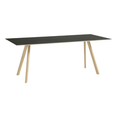 Hay - CPH30 Polished Table, Oak Base | Black