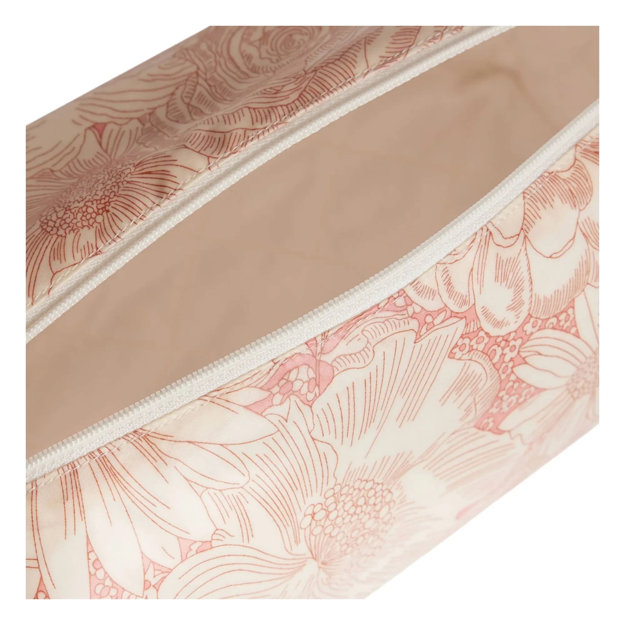 Bonpoint - G Fleurie Organic Cotton Makeup Bag | Light Pink