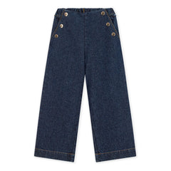 Petit Bateau - Organik Pamuklu Geniş Paça Jean | Lacivert