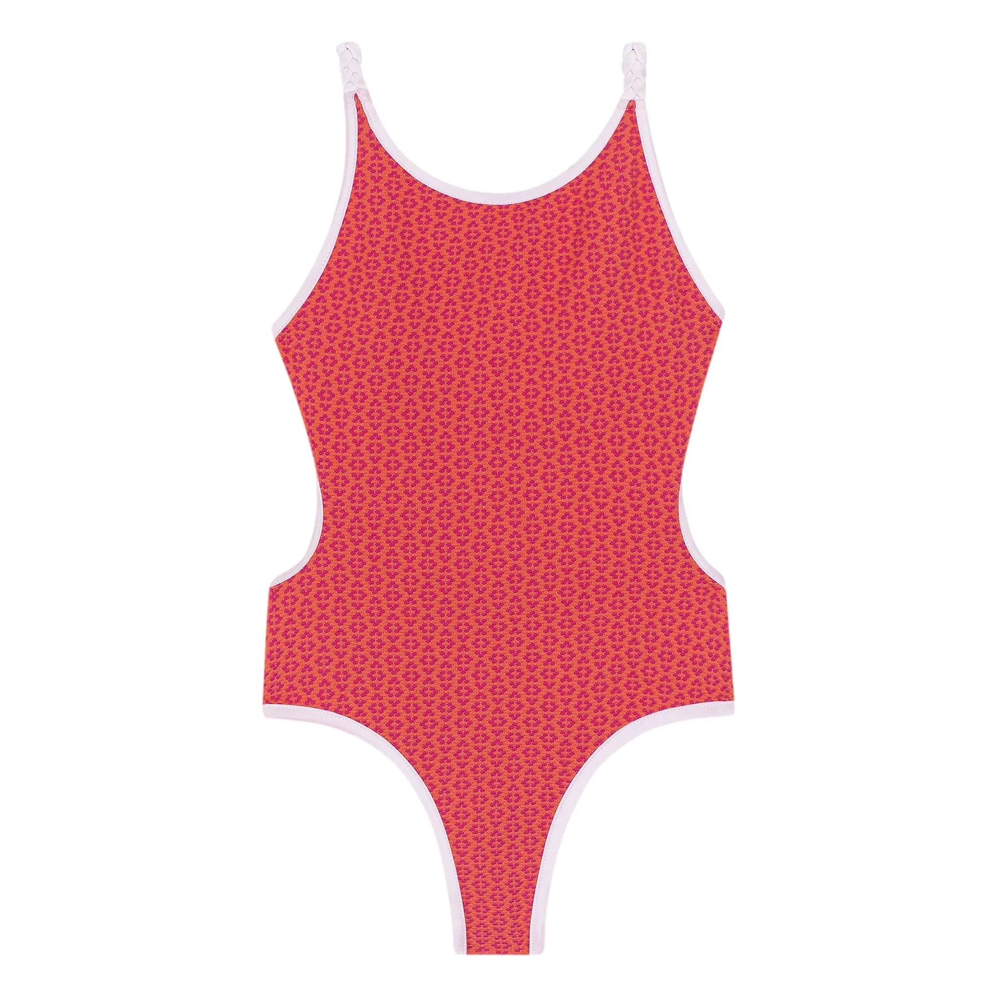 My First Cantê - Katy Fleurs Textured Swimsuit | Pink