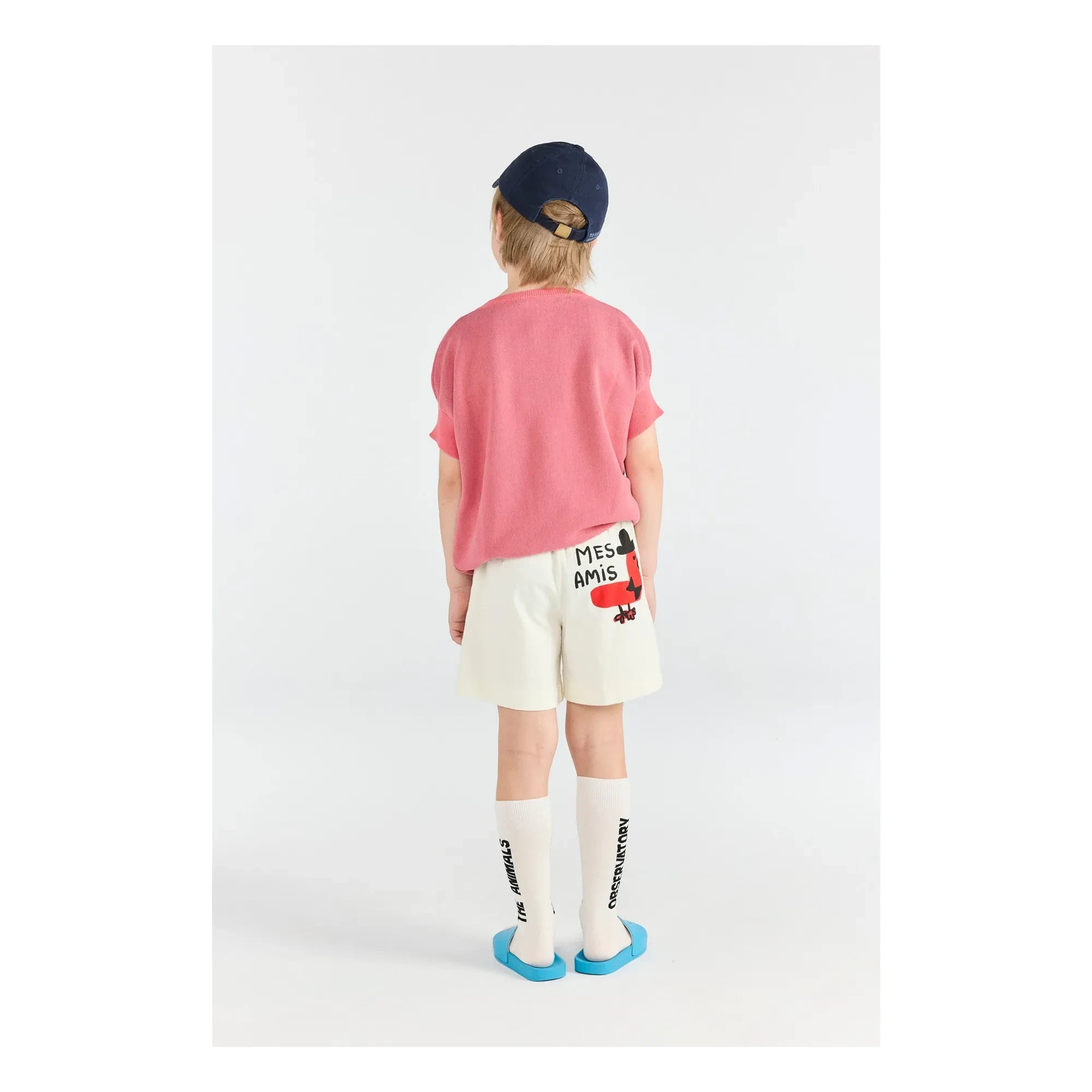 The Animals Observatory - Pink Short-Sleeve Sweater