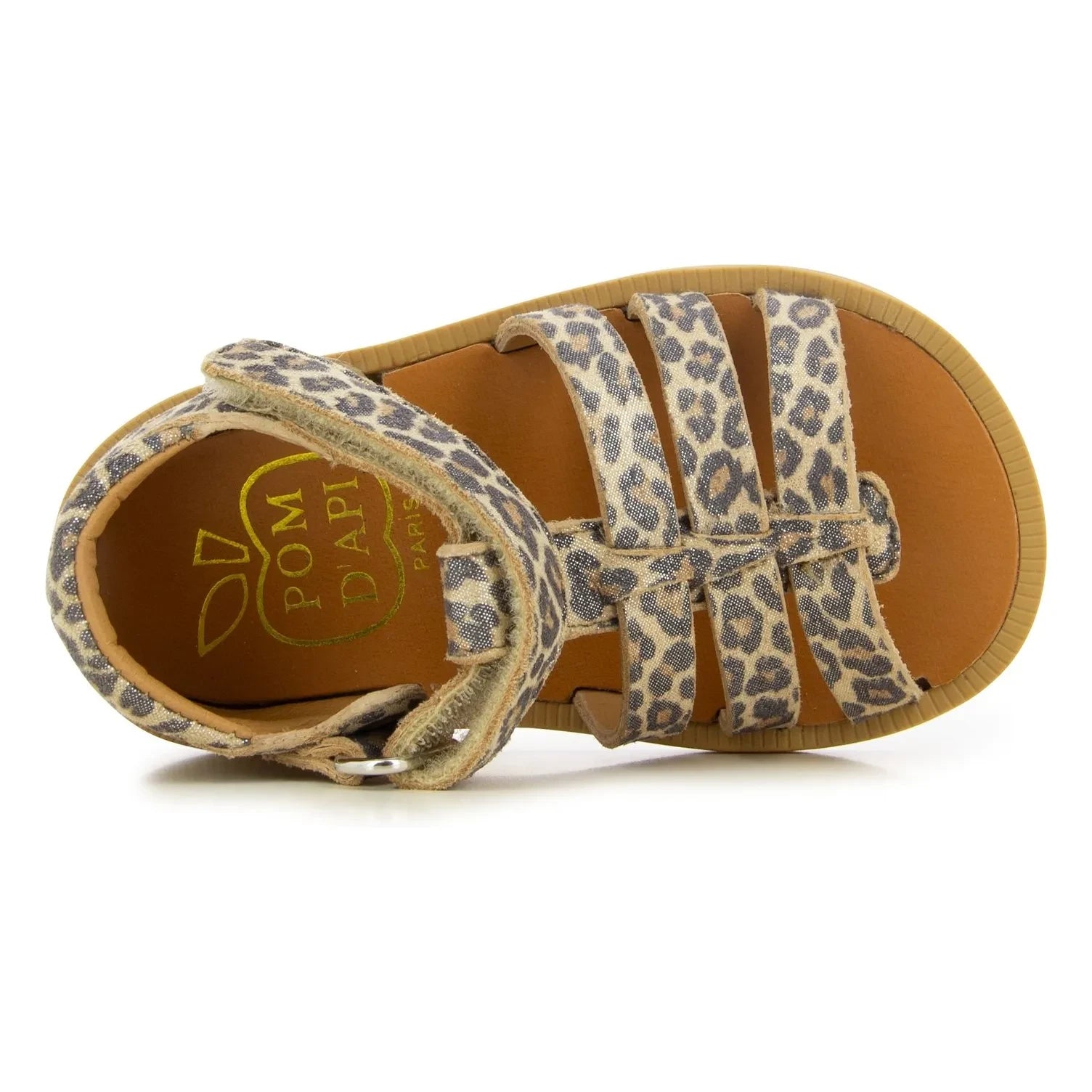 Pom d'Api - Poppy Strapped Sandals | Leopard