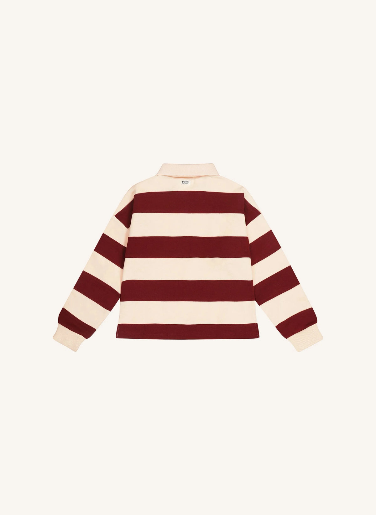 Tumble N'Dry - Adele Organic Cotton Polo Collar Sweater | Faded Pink