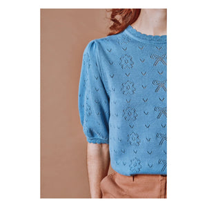 Emile et Ida - Organic Cotton Threaded Textured Sweater | Nuage