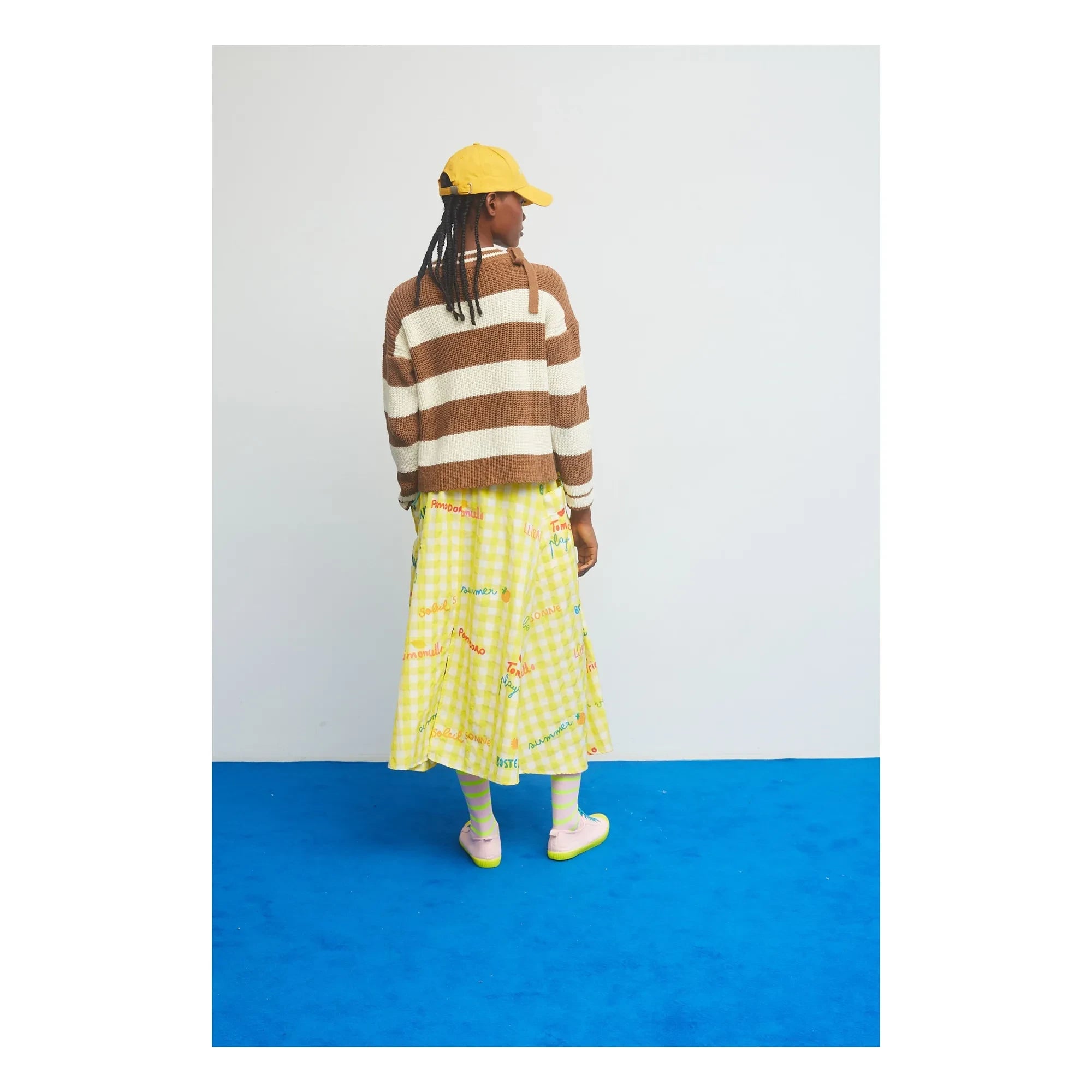 Dr Bloom - Jaleo Checkered Skirt | Yellow