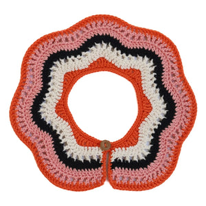 Kalinka - Isabelle Crochet Embroidered Detachable Collar | Pink