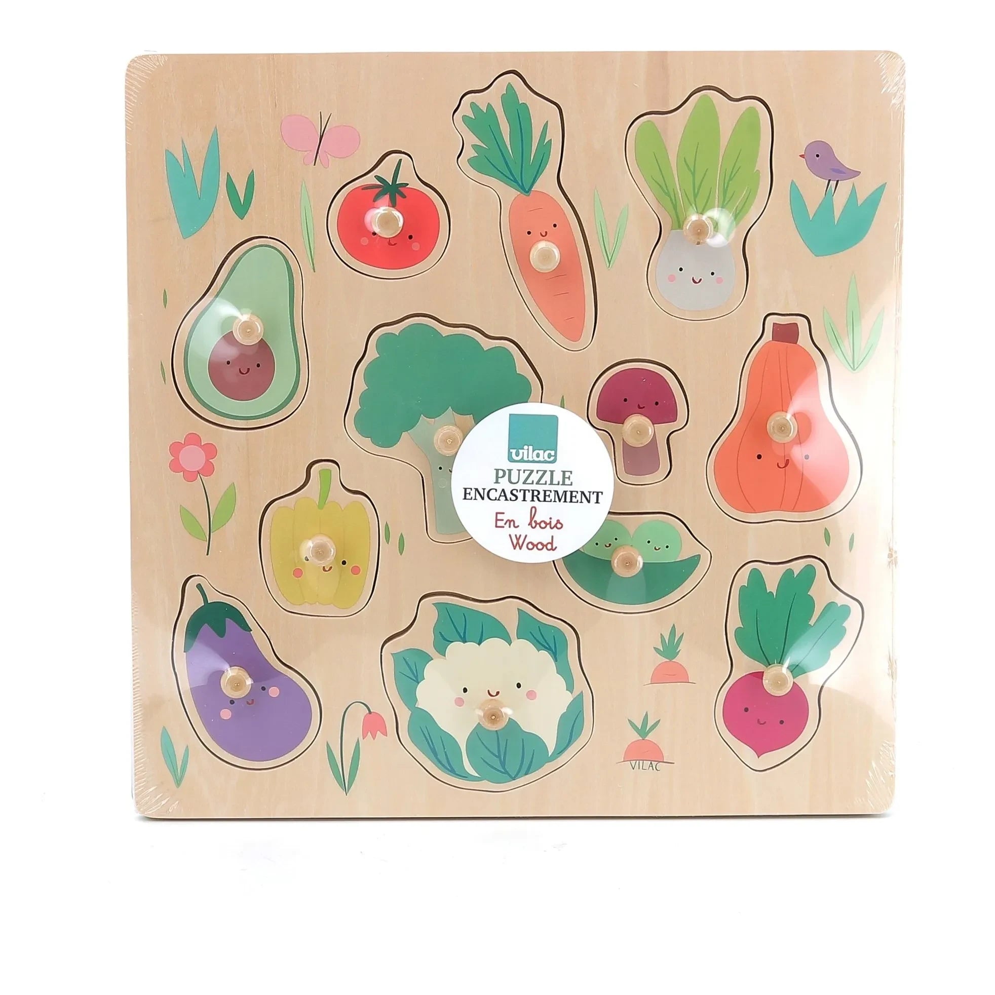 Vilac - Sarah Betz Vegetable Garden Puzzle