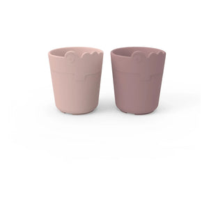 Done by Deer - Croco Kiddish Cups - 2-piece Set | Pink