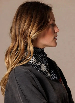 Apaches - Fayara Small Checked Scarf | Purple