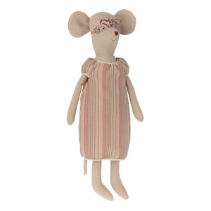Maileg - Soft Toy Mouse with Nightgown