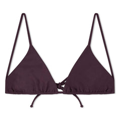 Matona - Üçgen Jersey Üst Geri Dönüştürülmüş Lifler | Aubergine