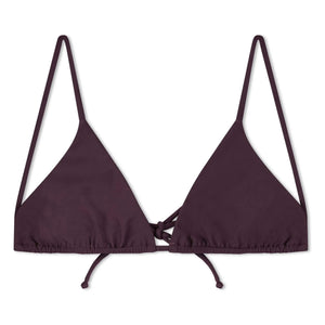 Matona - Üçgen Jersey Üst Geri Dönüştürülmüş Lifler | Aubergine