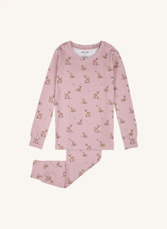 Petit Lem - Faons Modal and Organic Cotton Pajamas | Dusty Rose