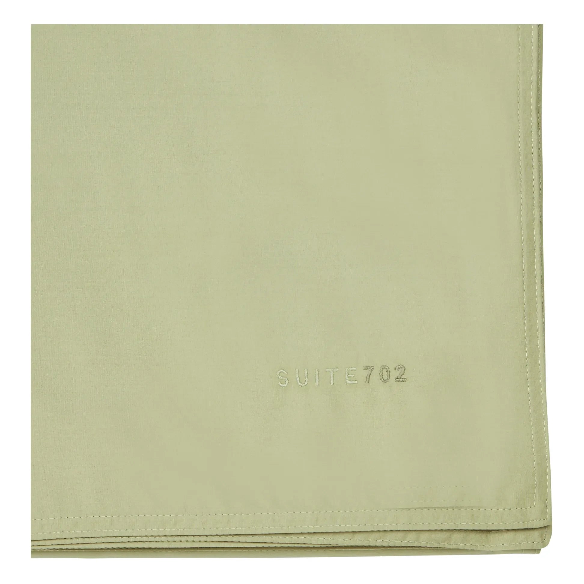 Suite 702 - Organic Percale Duvet Cover | Pistachio Green