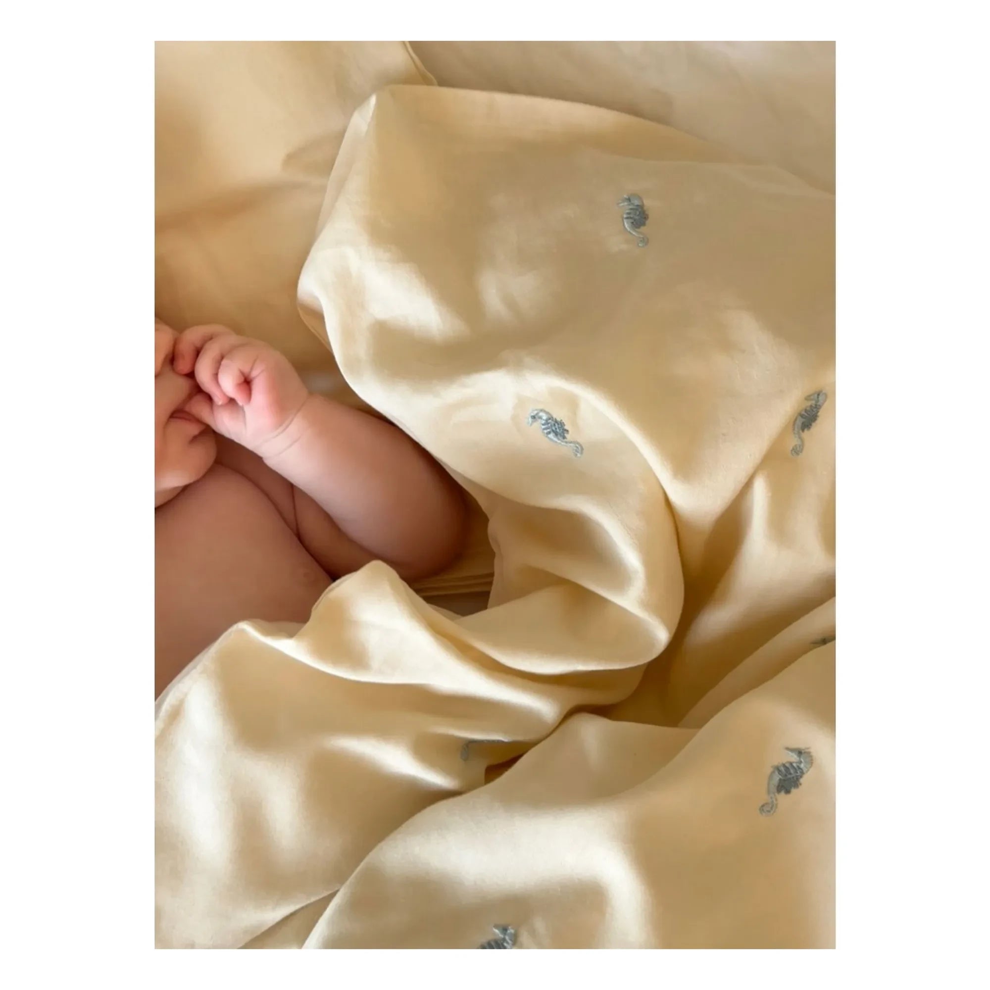 Cam Cam - Sea Garden Embroidered Duvet Cover Set | Blue