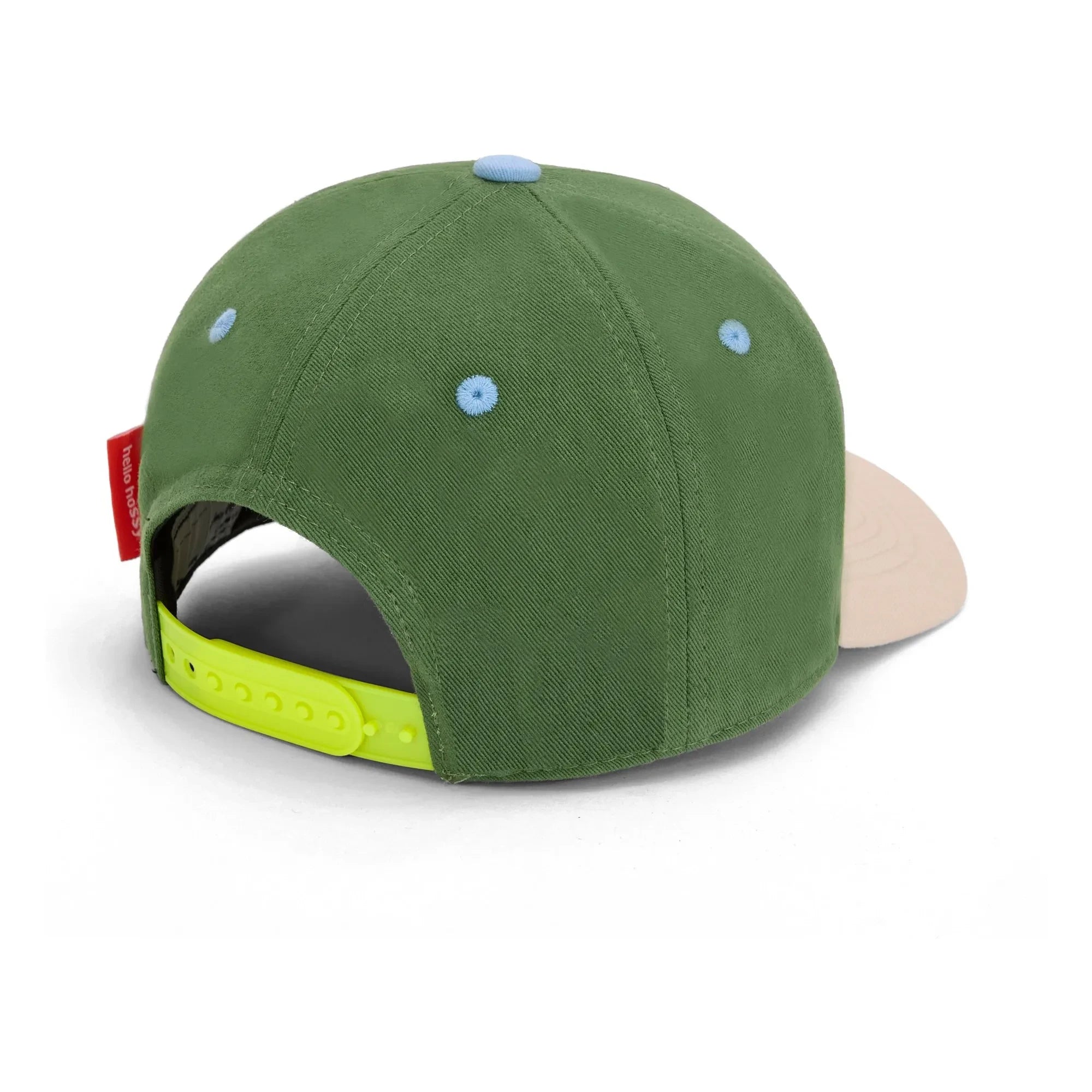 Hello Hossy - Organic Cotton Mini Curved Visor Hat | Green