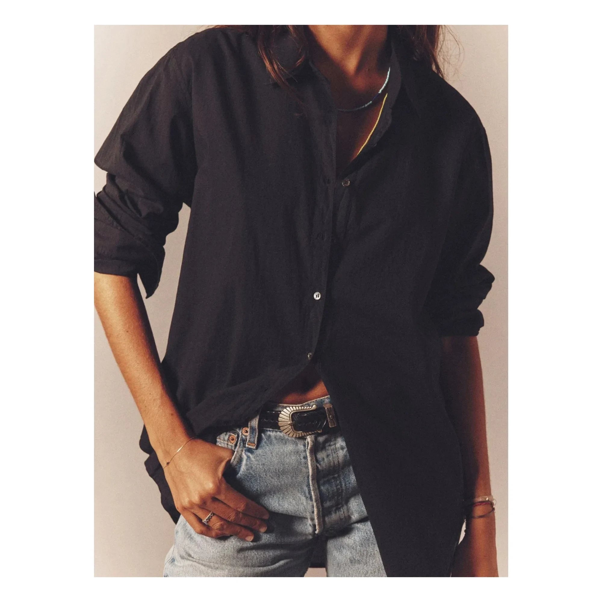 Xirena - Beau Cotton Poplin Shirt | Black