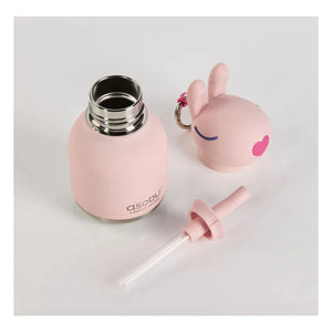 Asobu - Mini stainless steel water bottle Rabbit | Pale Pink