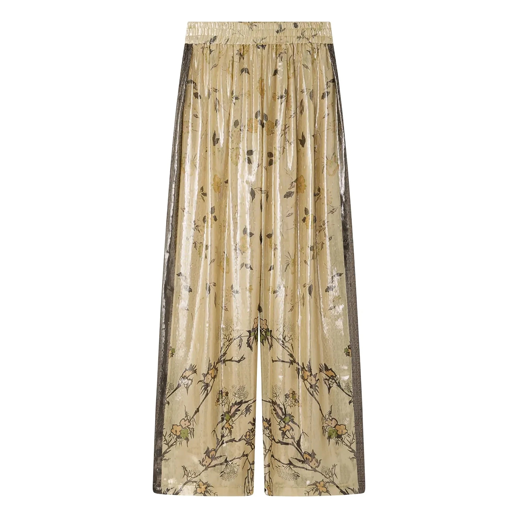 Mes Demoiselles - Juliette Silk Metallic Pants | Gold