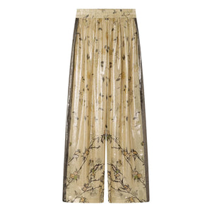 Mes Demoiselles - Juliette Silk Metallic Pants | Gold